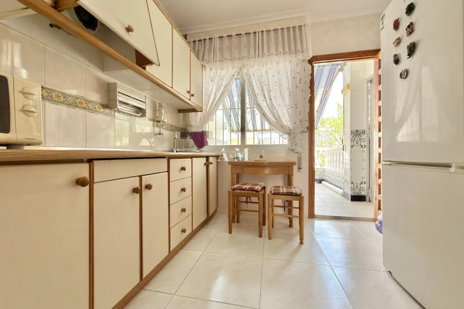 Küche von Einfamilien-Reihenhaus zur Miete in San Javier mit Klimaanlage, Heizung und Terrasse