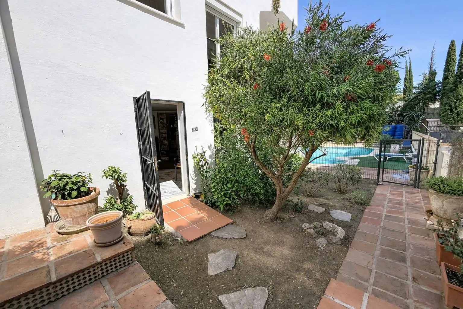 Garden of Apartments for sale in Mijas  with Private garden, Alarm and Community pool
