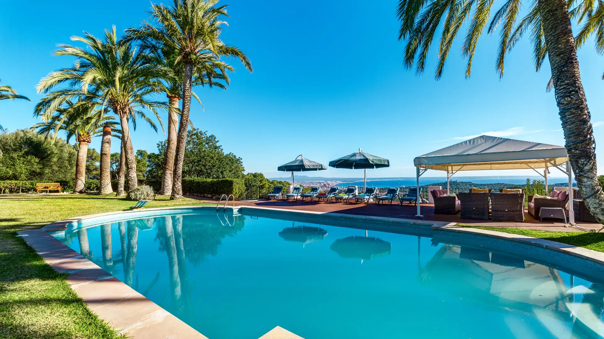Piscina de Casa o chalet en venta en  Palma de Mallorca con Aire acondicionado, Calefacción y Parquet