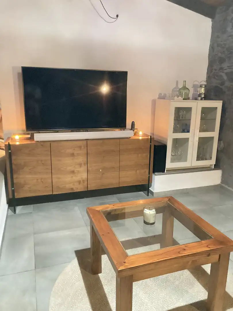 Wohnzimmer von Haus oder Chalet zur Miete in Adeje mit Klimaanlage, Privatgarten und Terrasse