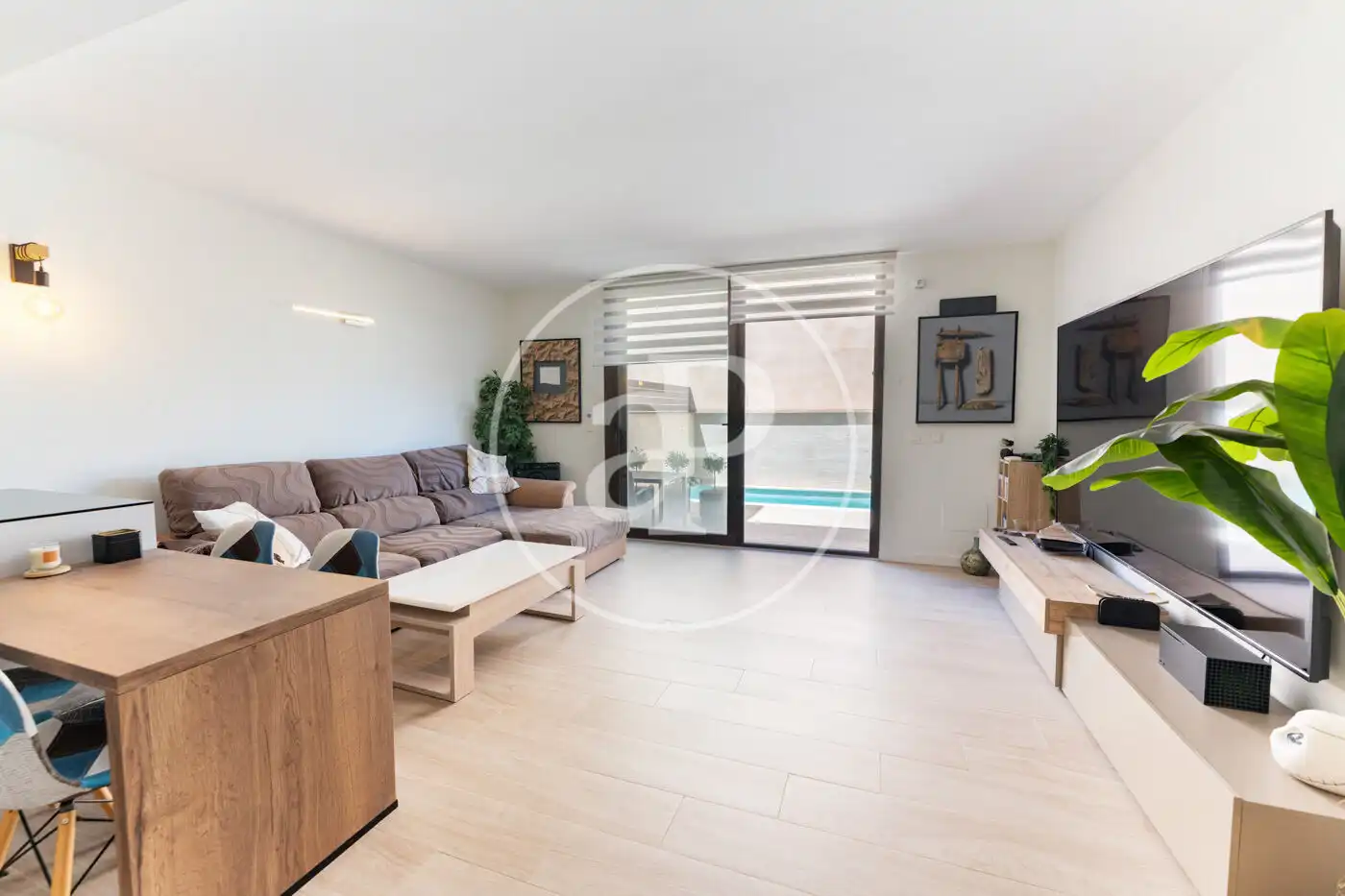 Sala d'estar de Pis en venda en Marratxí amb Aire condicionat, Terrassa i Piscina comunitària