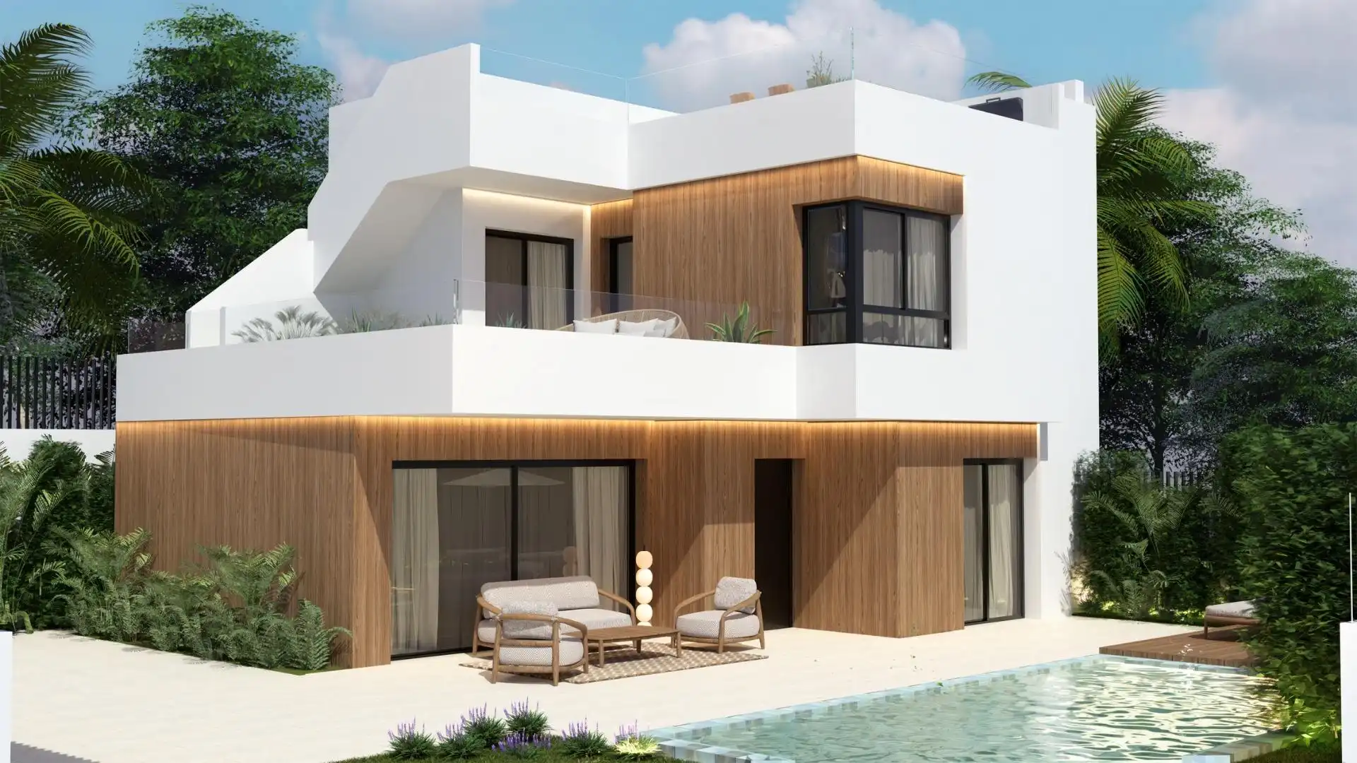 Villa con piscina in vendita a Desamparados - Hurchillo - Torremendo
