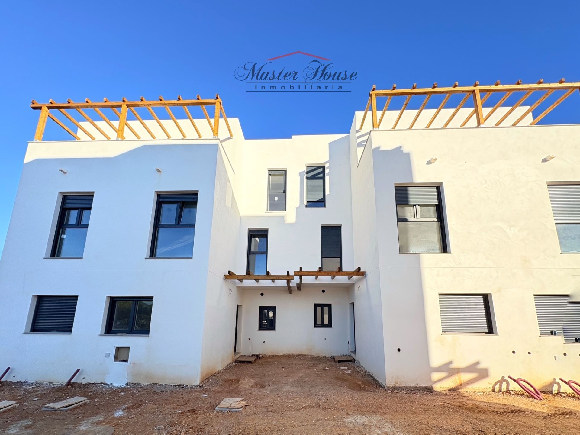Exterior view of Single-family semi-detached for sale in Aljaraque  with Heating, Private garden and Terrace
