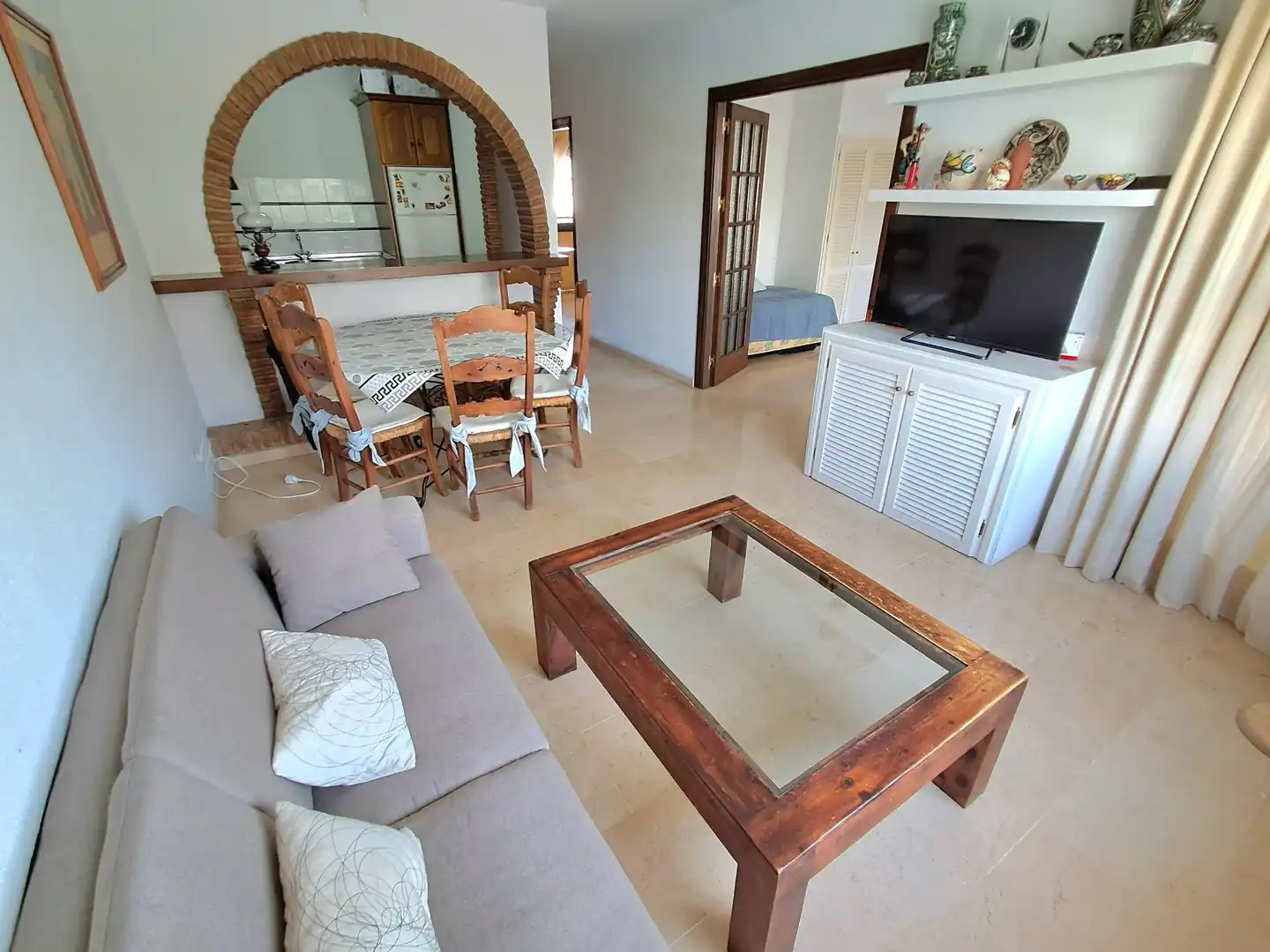 Sala d'estar de Apartament en venda en Benalmádena amb Terrassa i Piscina comunitària