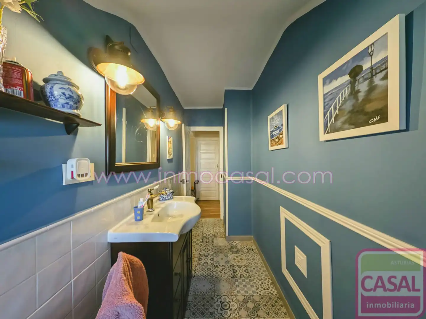 Badezimmer von Wohnung zum Verkauf in Mieres (Asturias) mit Heizung und Möbliert
