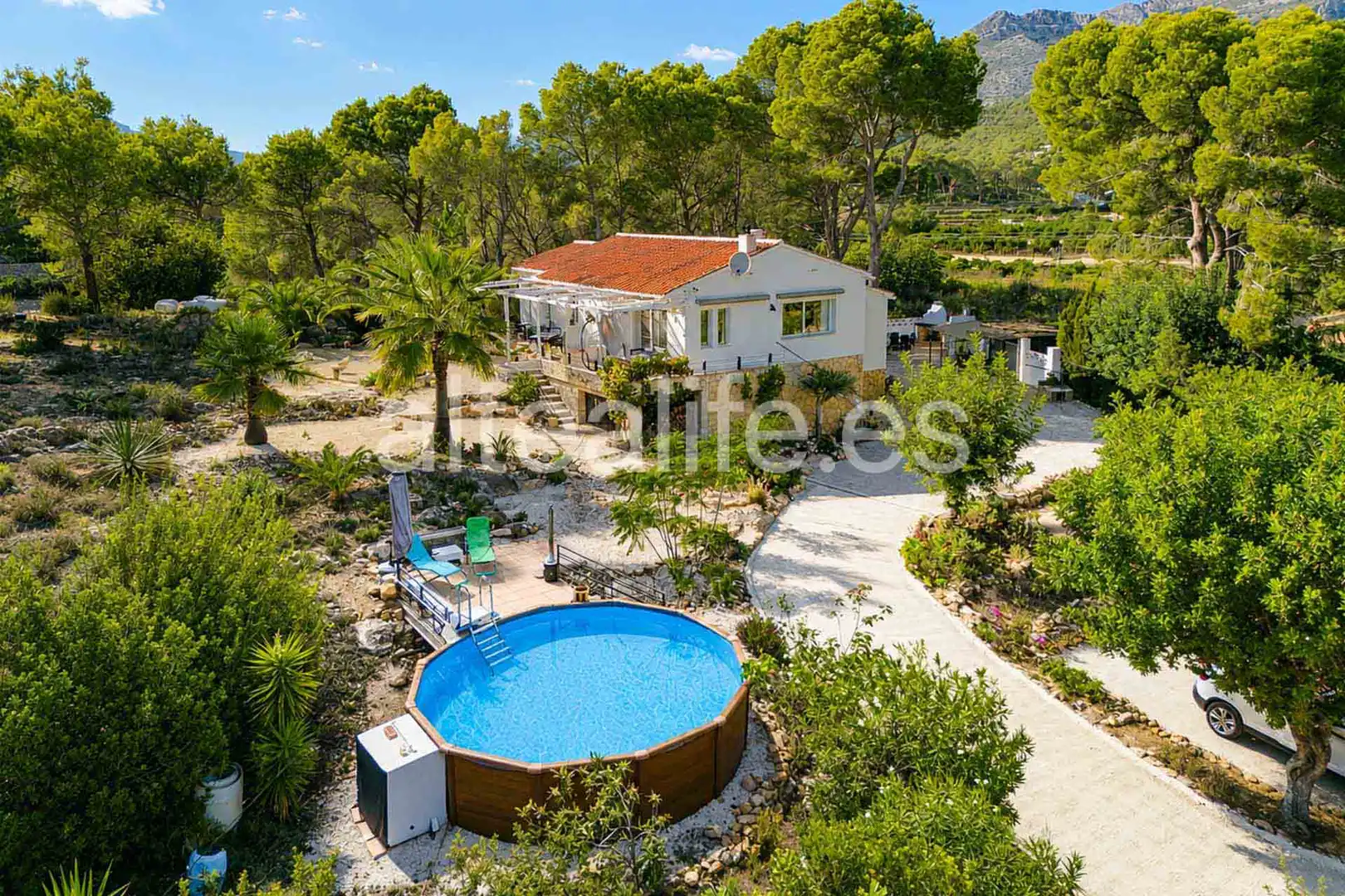 Exterior view of Houses for sale in Altea  with Air Conditioner, Private garden and Terrace
