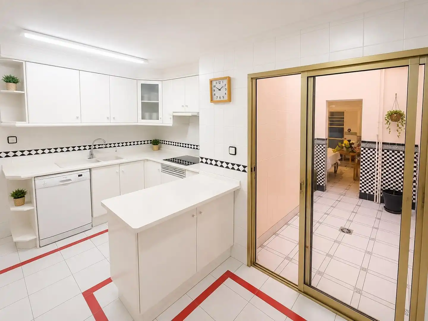 Küche von Wohnung zum Verkauf in Elche / Elx mit Klimaanlage, Möbliert und Balkon
