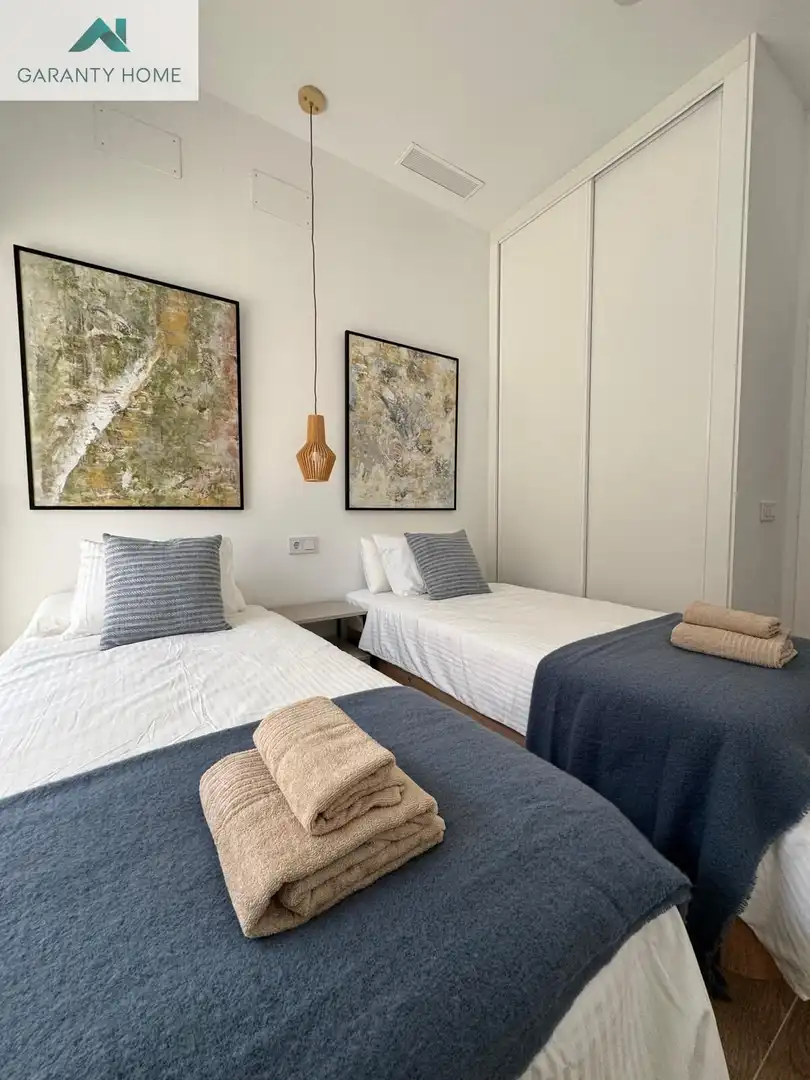 Schlafzimmer von Wohnung zur Miete in Nerja mit Klimaanlage, Heizung und Möbliert