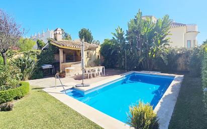 Garden of Single-family semi-detached for sale in Marbella  with Air Conditioner, Terrace and Swimming Pool