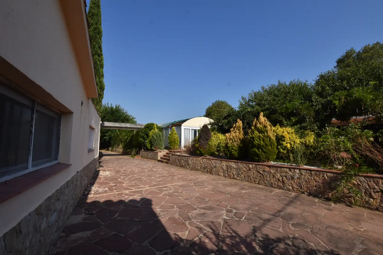 Jardí de Finca rústica en venda en Caldes de Malavella amb Calefacció, Jardí privat i Terrassa