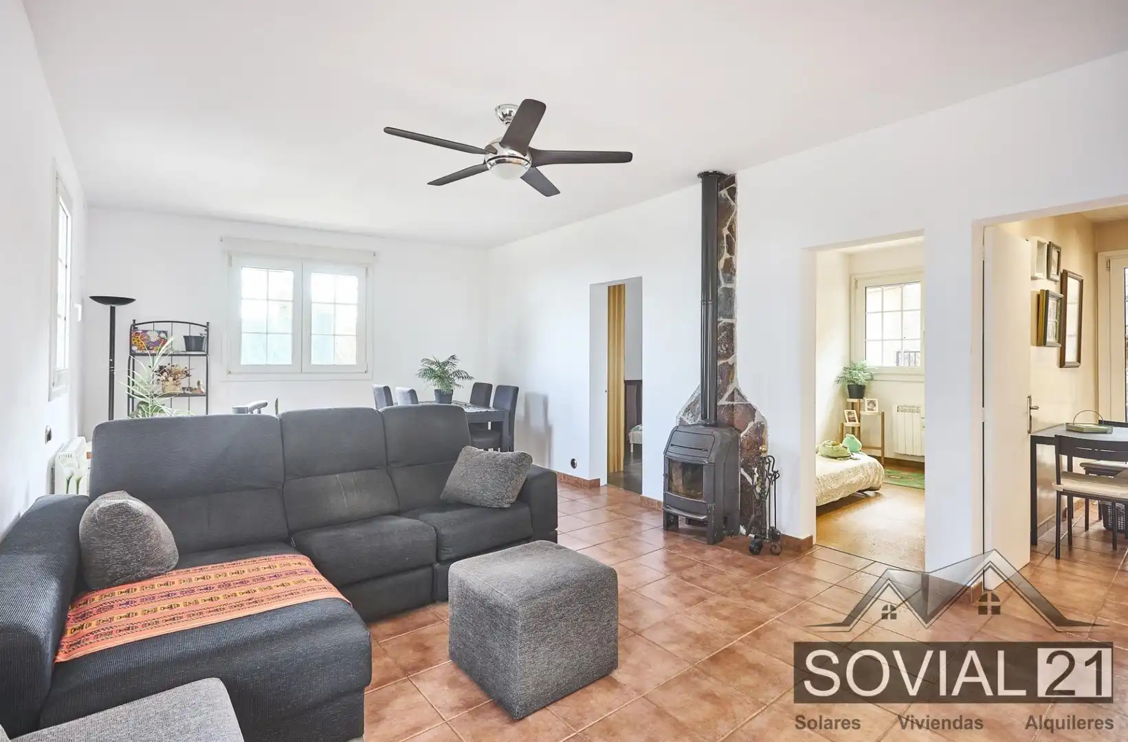 Sala de estar de Casa o chalet en venta en Barcelona con Calefacción, Jardín privado y Terraza