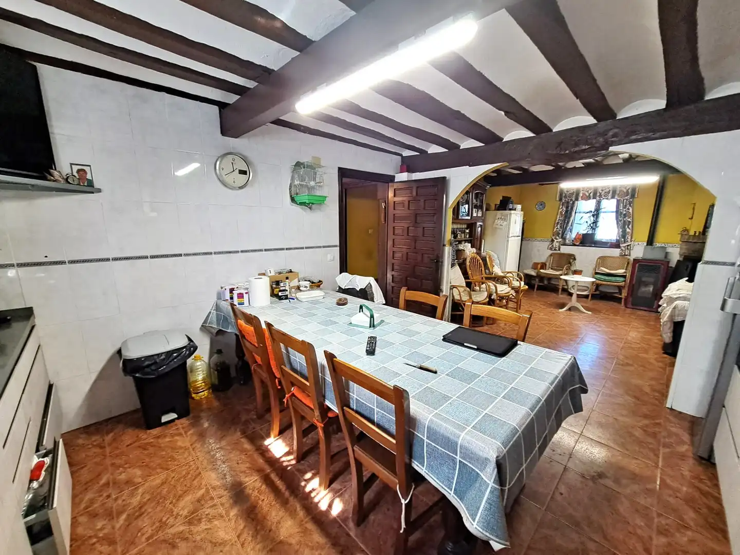 Menjador de Casa adosada en venda en Baños de Rioja amb Calefacció, Jardí privat i Terrassa