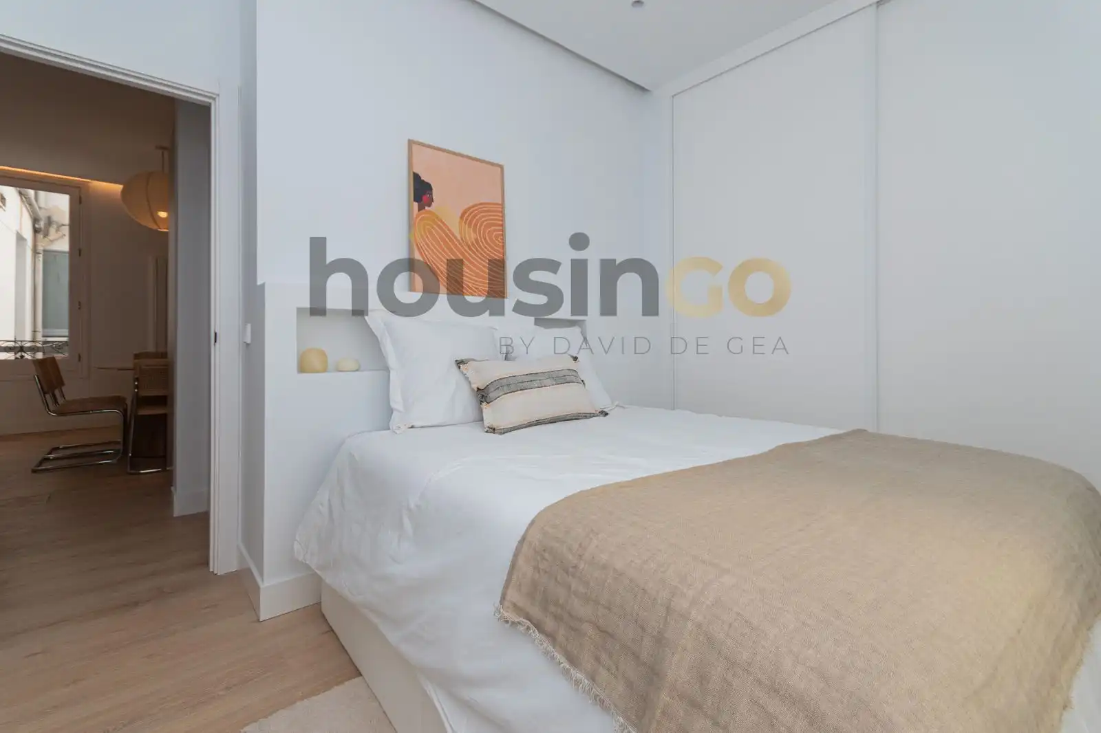 Schlafzimmer von Wohnung zum Verkauf in Madrid mit Klimaanlage, Heizung und Möbliert