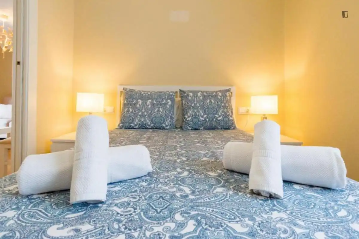 Bedroom of Apartments for rent in Málaga  with Air Conditioner, Furnished and Oven