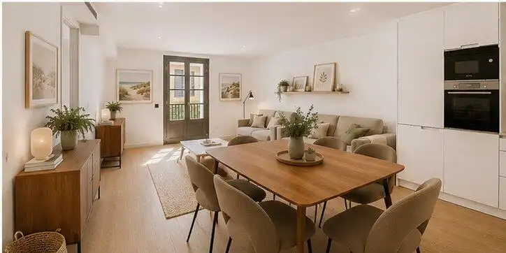 Sala de estar de Ático en venta en Barcelona con Aire acondicionado, Calefacción y Terraza