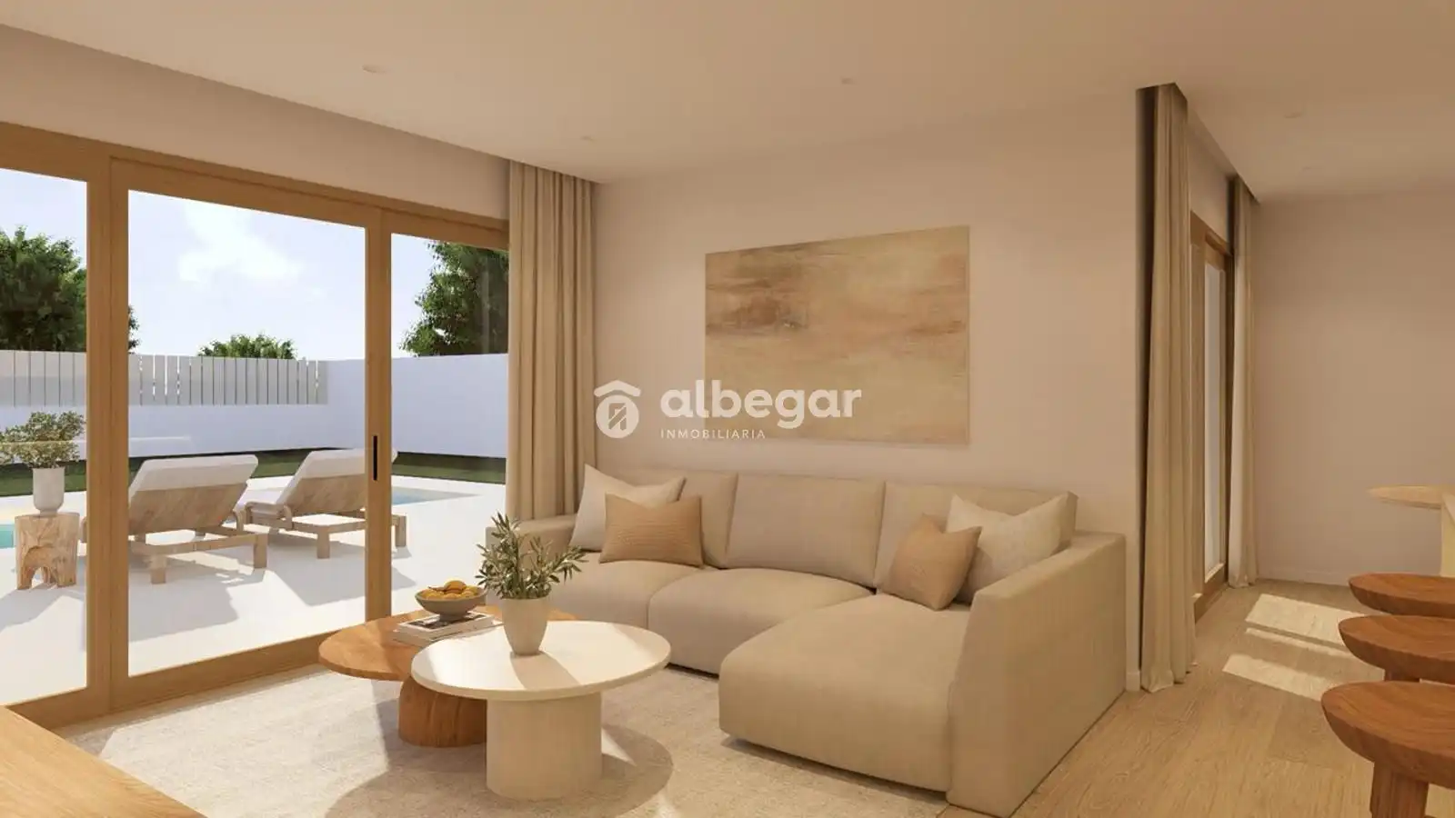 Sala d'estar de Casa o xalet en venda en L'Eliana amb Aire condicionat, Terrassa i Piscina