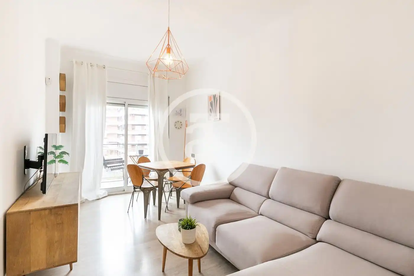 Living room of Flat for rent in  Barcelona Capital  with Furnished, Oven and Washing machine
