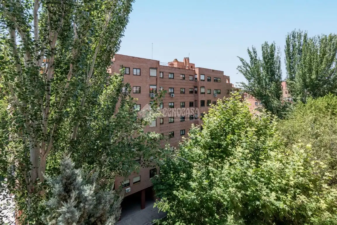Vista exterior de Pis en venda en Madrid amb Calefacció, Parquet i Moblat