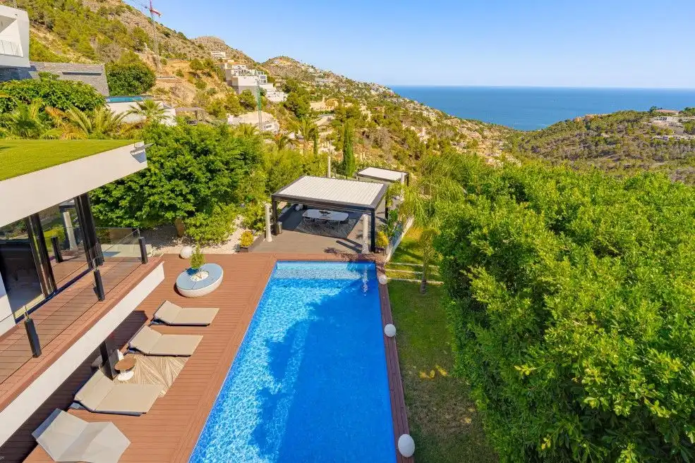 Piscina de Casa o chalet en venta en Altea con Aire acondicionado, Calefacción y Jardín privado