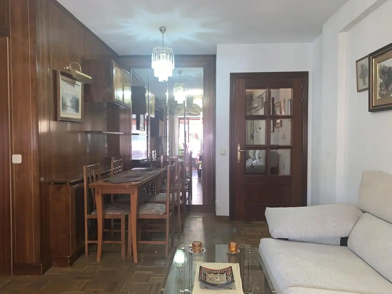 Sala d'estar de Pis de lloguer en Móstoles amb Aire condicionat, Calefacció i Parquet