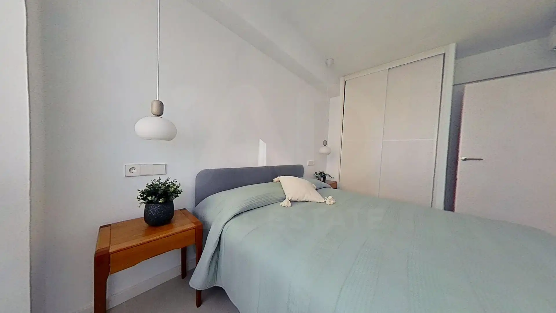 Schlafzimmer von Wohnung zur Miete in Benicasim / Benicàssim mit Klimaanlage, Terrasse und Schwimmbad