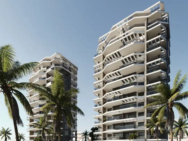 Exterior view of Flat for sale in Calpe / Calp  with Air Conditioner, Private garden and Terrace