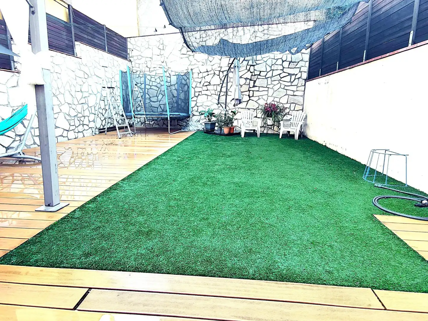 Jardín de Casa o chalet en venta en Barcelona con Aire acondicionado, Parquet y Terraza