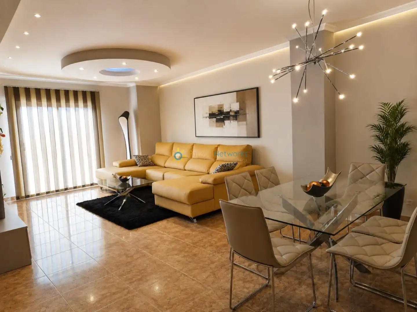 Sala de estar de Piso de alquiler en Xeraco con Amueblado y Balcón