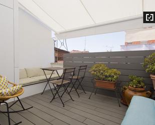 Terrace of Flat to rent in  Madrid Capital  with Air Conditioner, Heating and Balcony