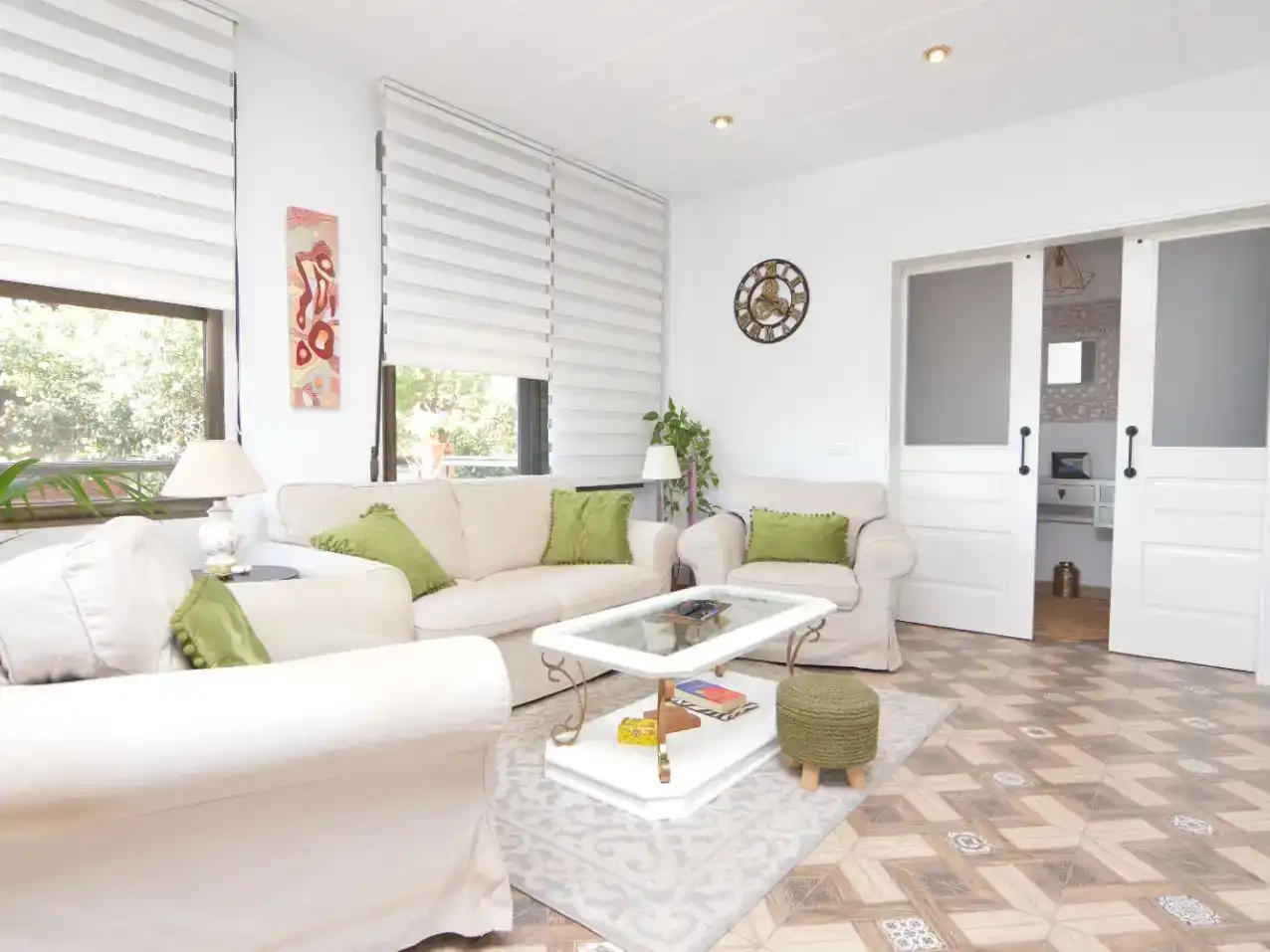 Wohnzimmer von Haus oder Chalet zum Verkauf in Chiva mit Klimaanlage, Schwimmbad und Balkon