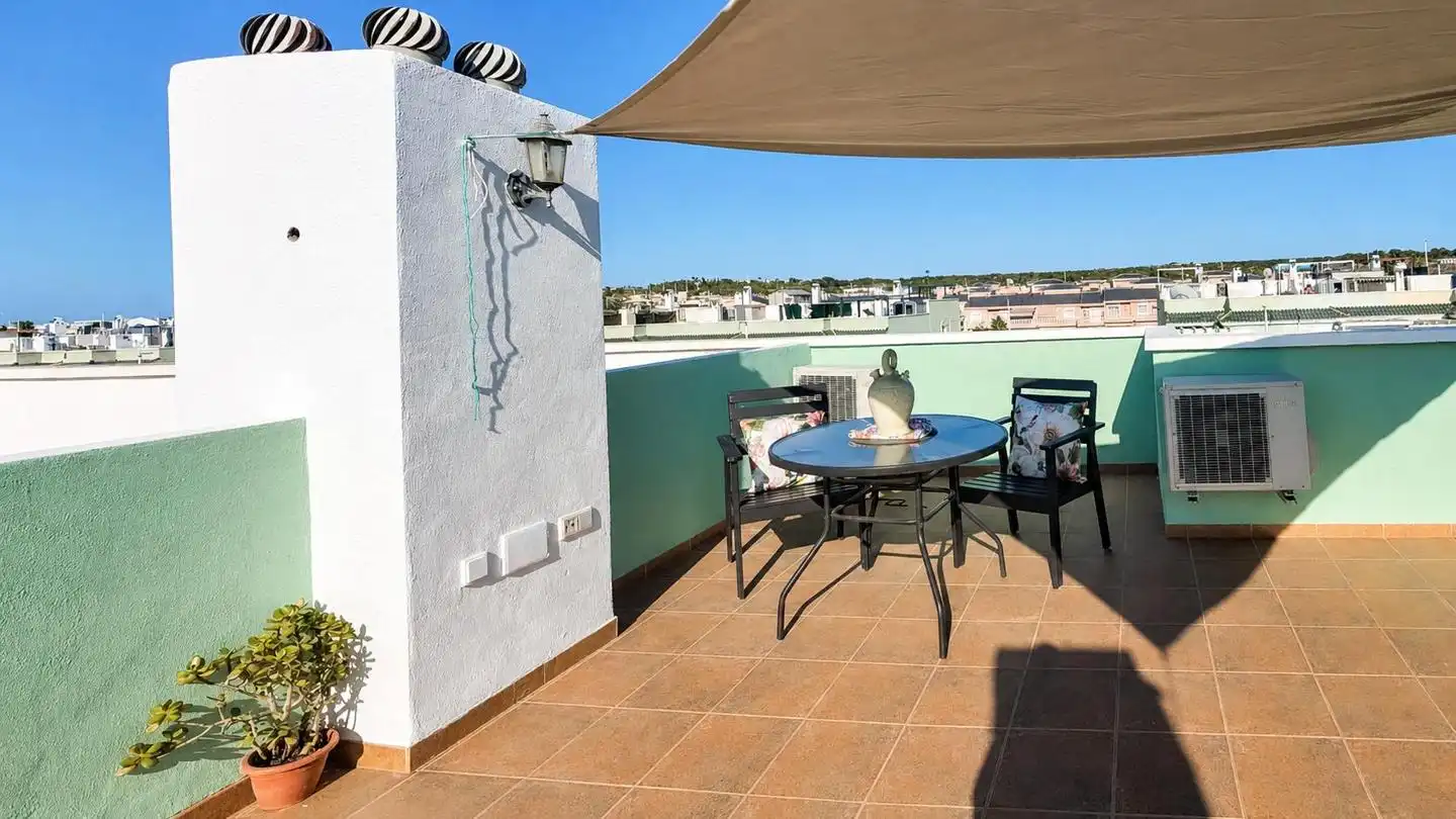 Terraza de Casa adosada en venta en Santa Pola con Aire acondicionado, Jardín privado y Terraza
