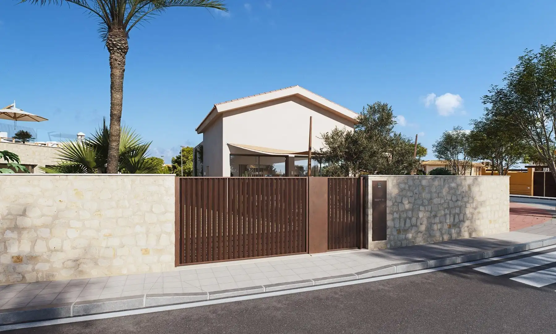 Vista exterior de Casa o xalet en venda en Cartagena amb Calefacció i Piscina
