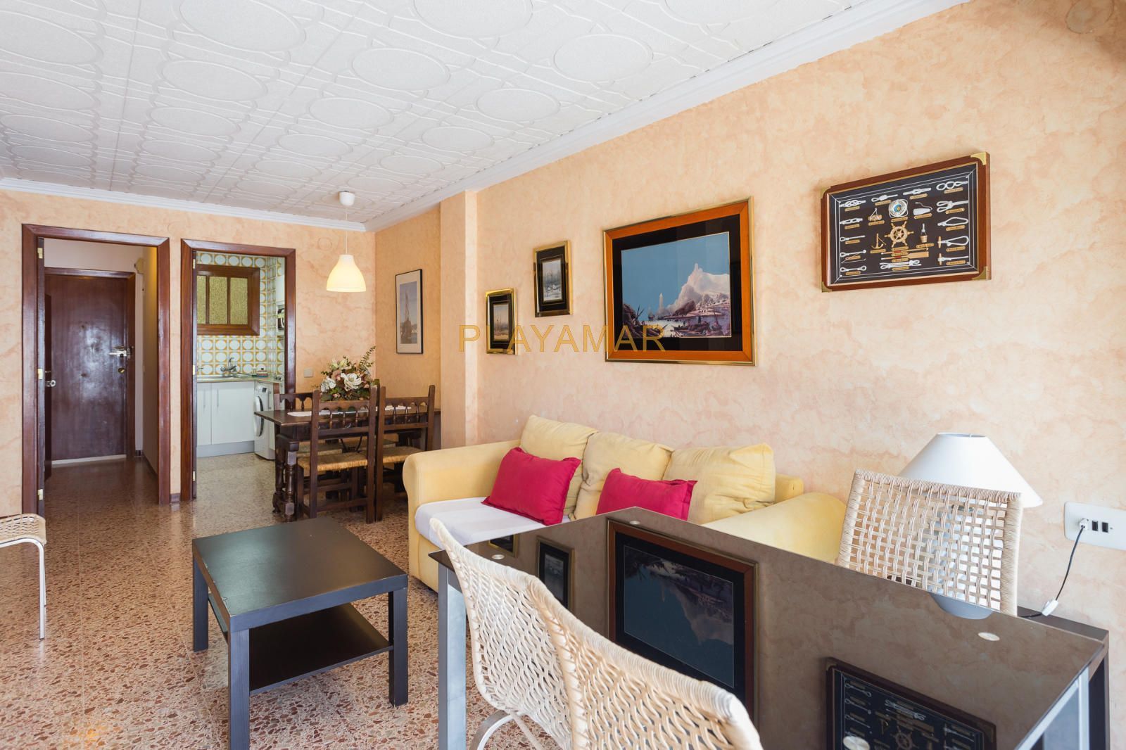 Sala de estar de Piso en venta en Cullera con Calefacción, Terraza y Piscina