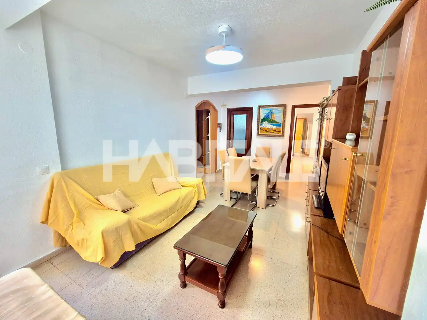 Sala d'estar de Pis de lloguer en Calpe / Calp amb Traster i Moblat