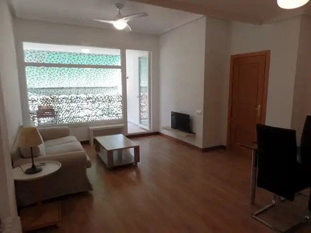 Wohnzimmer von Wohnung zur Miete in Madrid mit Heizung, Terrasse und Möbliert