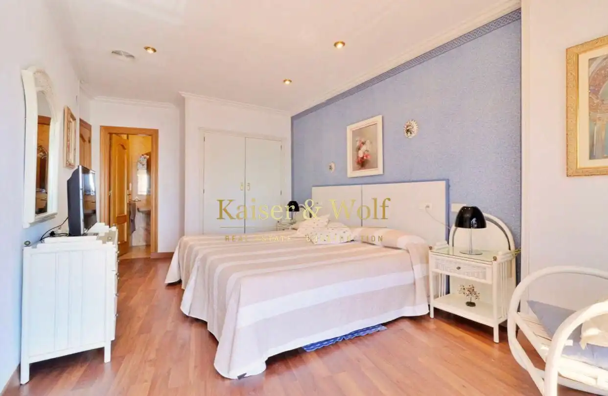 Bedroom of Flat for rent in Santa Pola  with Air Conditioner, Terrace and Furnished