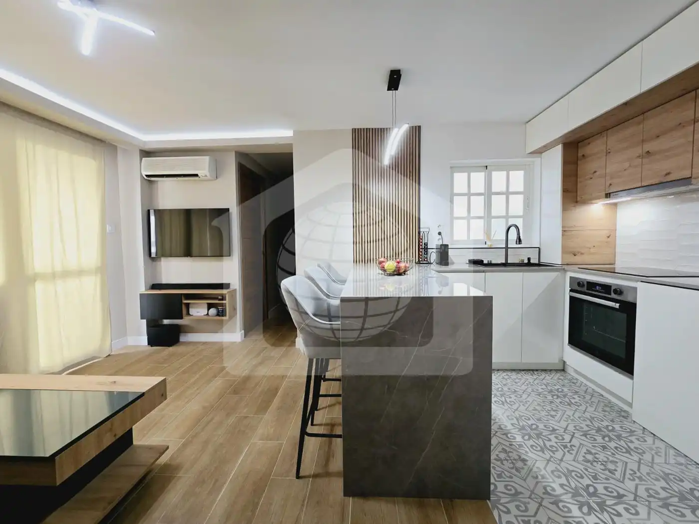 Küche von Wohnung zum Verkauf in Málaga mit Klimaanlage und Terrasse