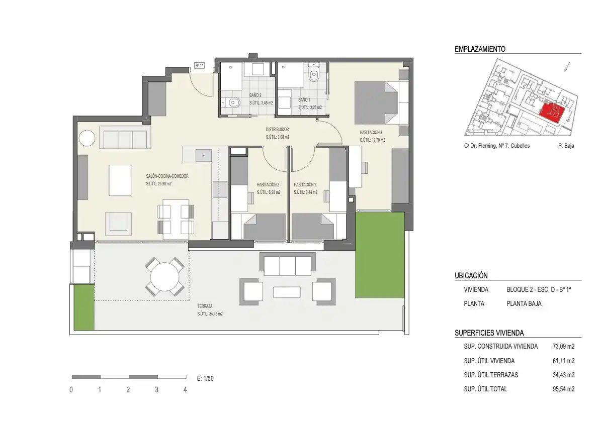 Flat for sale in Cubelles  with Air Conditioner, Heating and Terrace