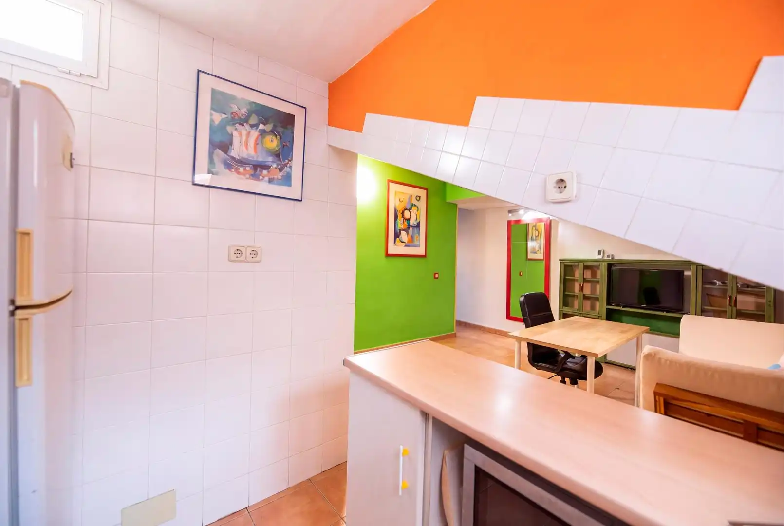 Kitchen of Apartments for rent in Madrid  with Air Conditioner, Heating and Furnished