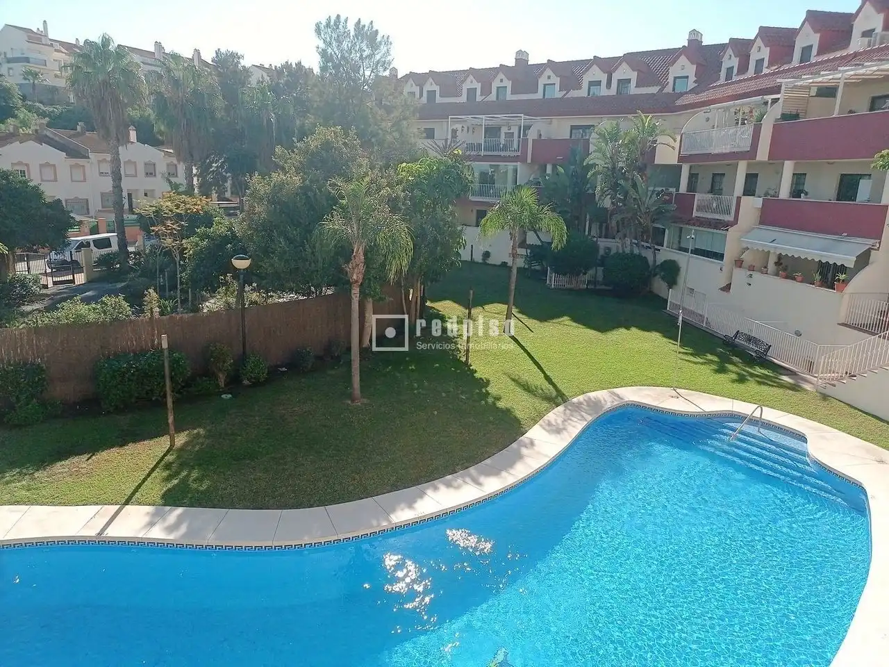 Garten von Wohnung zum Verkauf in Benalmádena mit Klimaanlage, Heizung und Privatgarten