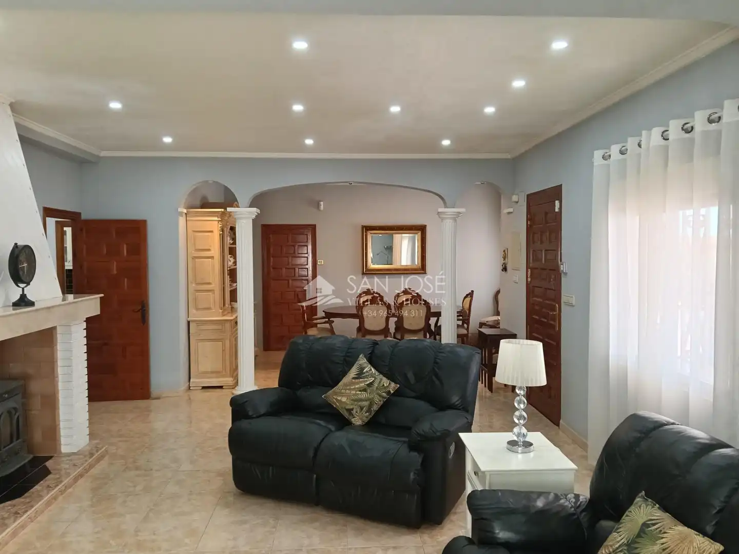 Sala de estar de Casa o chalet en venta en Aspe con Aire acondicionado, Calefacción y Jardín privado