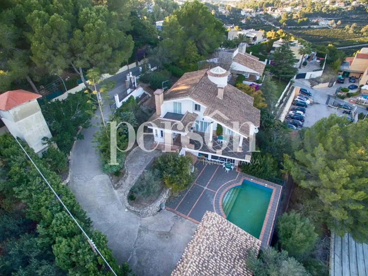Vista exterior de Casa o chalet en venta en Alzira con Jardín privado, Terraza y Piscina