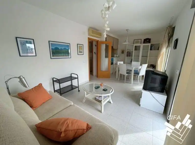Living room of Flat for sale in Vinaròs  with Air Conditioner, Terrace and Furnished