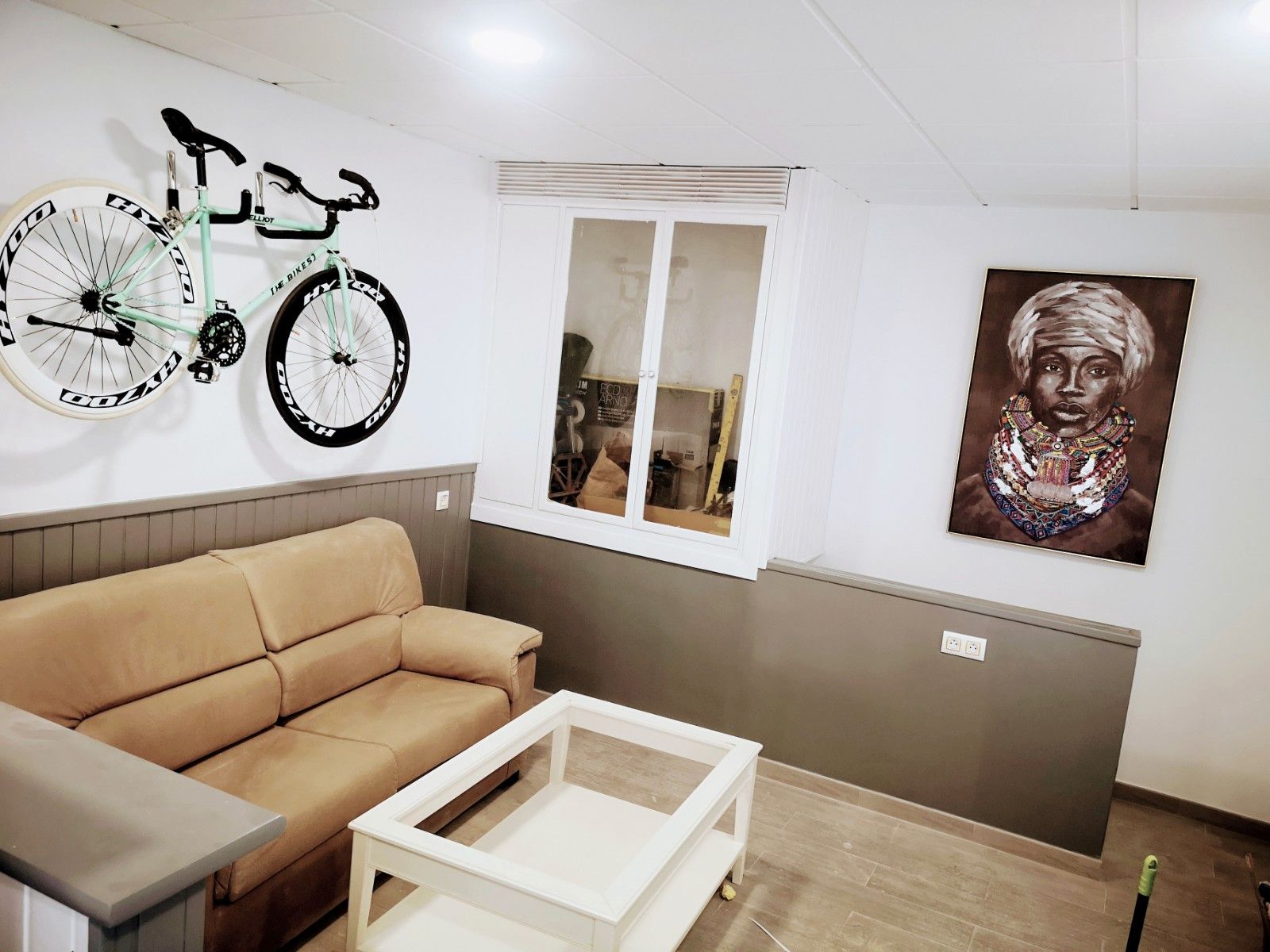 Sala de estar de Piso de alquiler en Santa Coloma de Gramenet con Calefacción, Amueblado y Horno