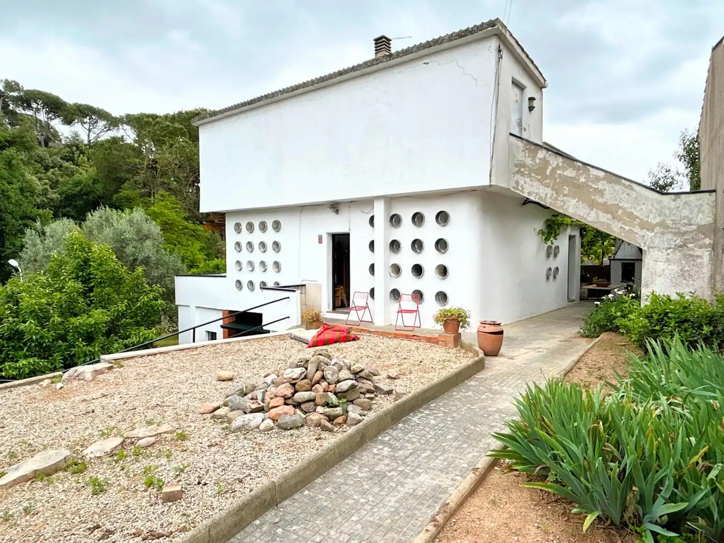 Vista exterior de Casa o chalet en venta en Caldes de Montbui con Calefacción, Jardín privado y Terraza