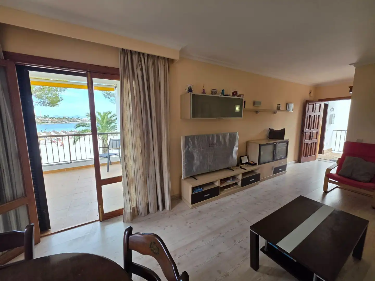 Sala d'estar de Àtic en venda en Alcúdia amb Aire condicionat, Jardí privat i Terrassa
