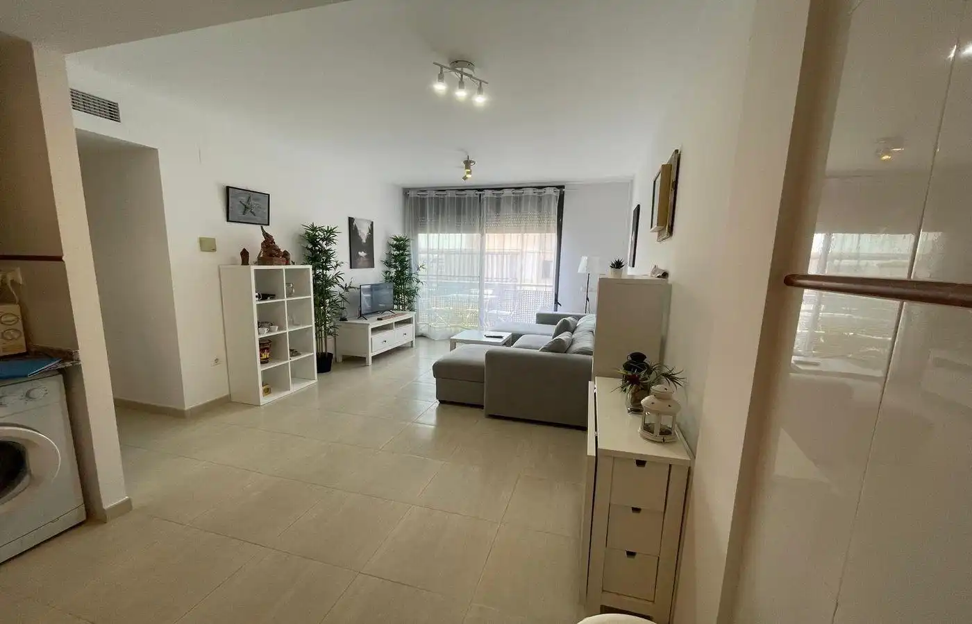 Sala d'estar de Àtic en venda en La Ràpita amb Calefacció, Jardí privat i Terrassa