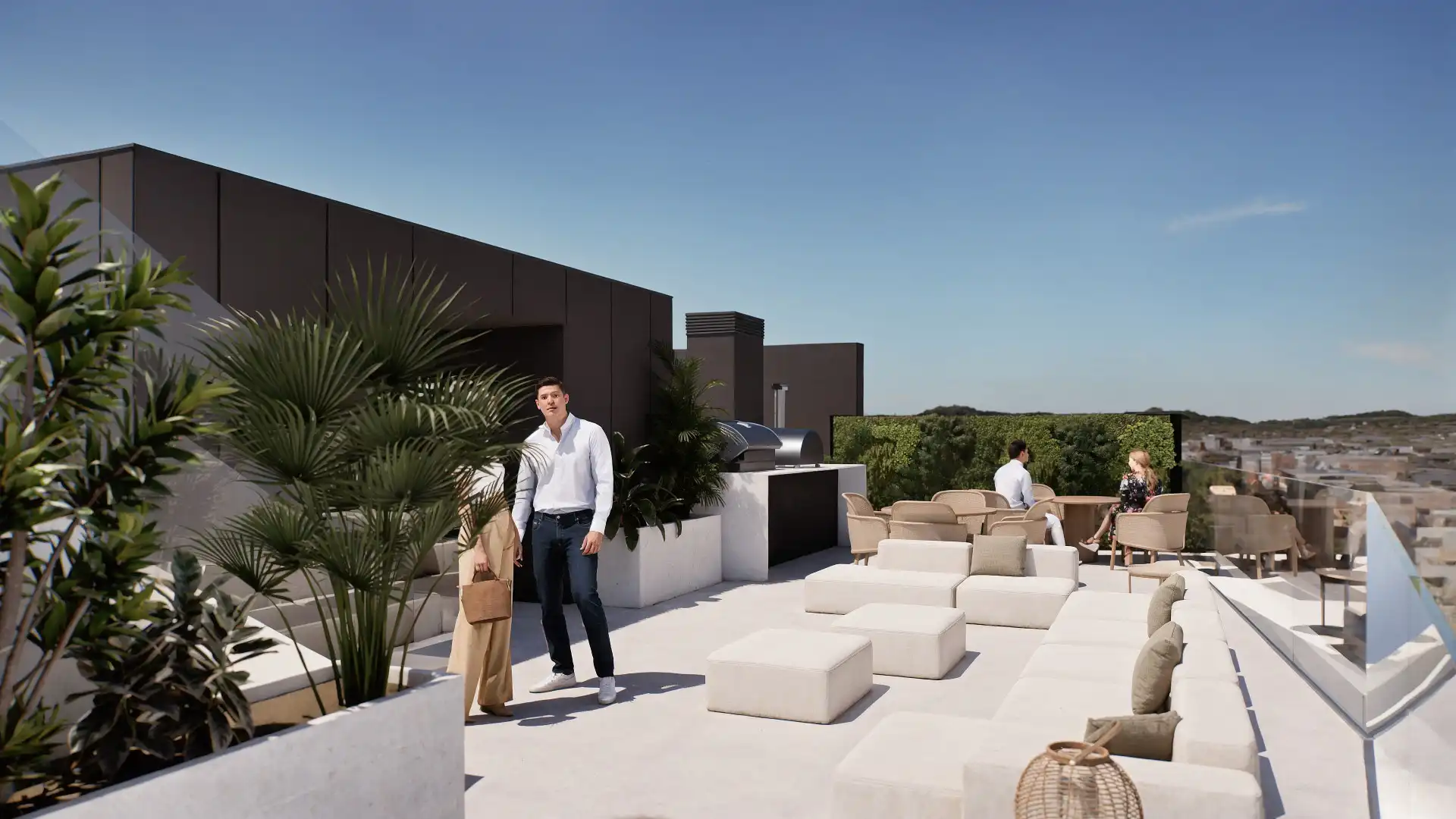 Terrasse von Dachboden zum Verkauf in Málaga mit Klimaanlage, Terrasse und Schwimmbad