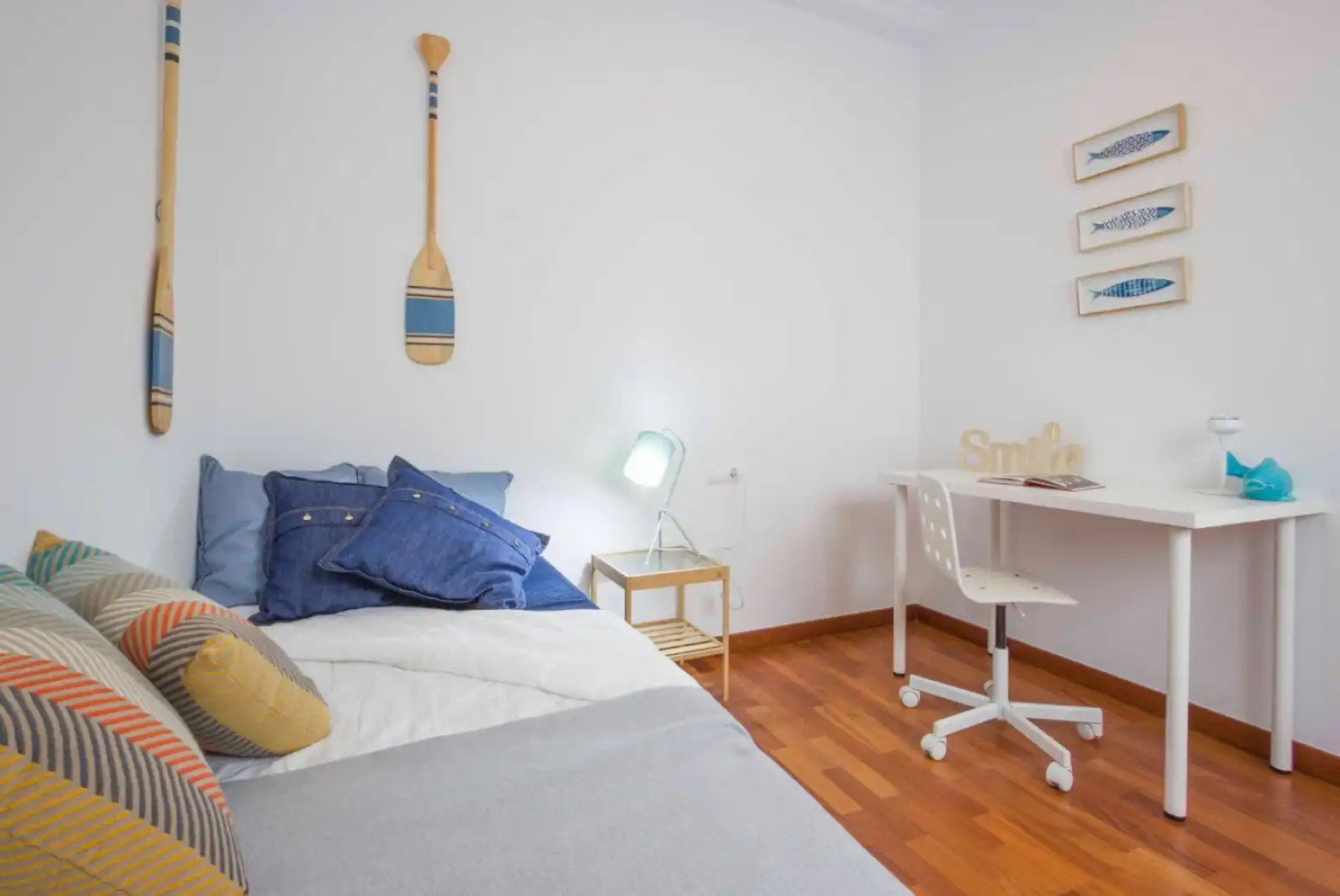 Schlafzimmer von Dachboden zum Verkauf in Rafelbuñol / Rafelbunyol mit Klimaanlage, Heizung und Parkett