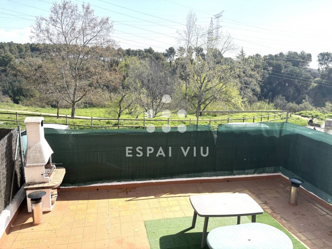 Terrace of Flat for sale in Terrassa  with Air Conditioner, Heating and Private garden